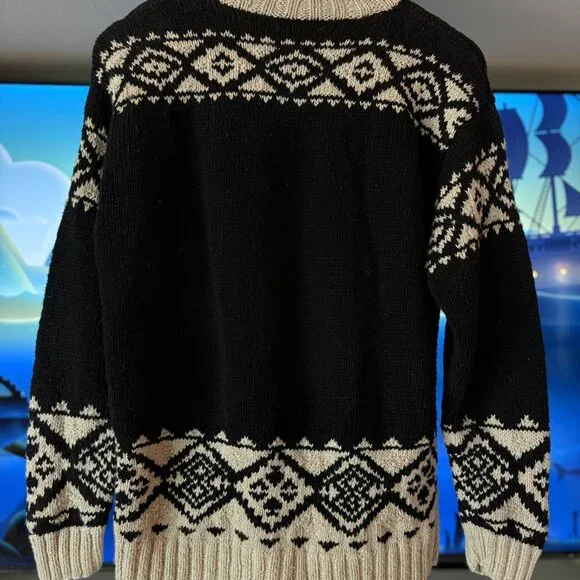 Vintage Hand Knit Ralph Lauren Sailing Yacht Canoe Knit Sweater Lodge Womens - Picture 11 of 12